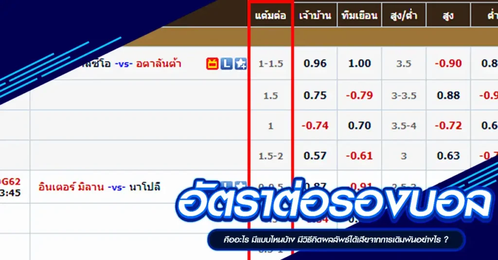 อัตราต่อรองบอล